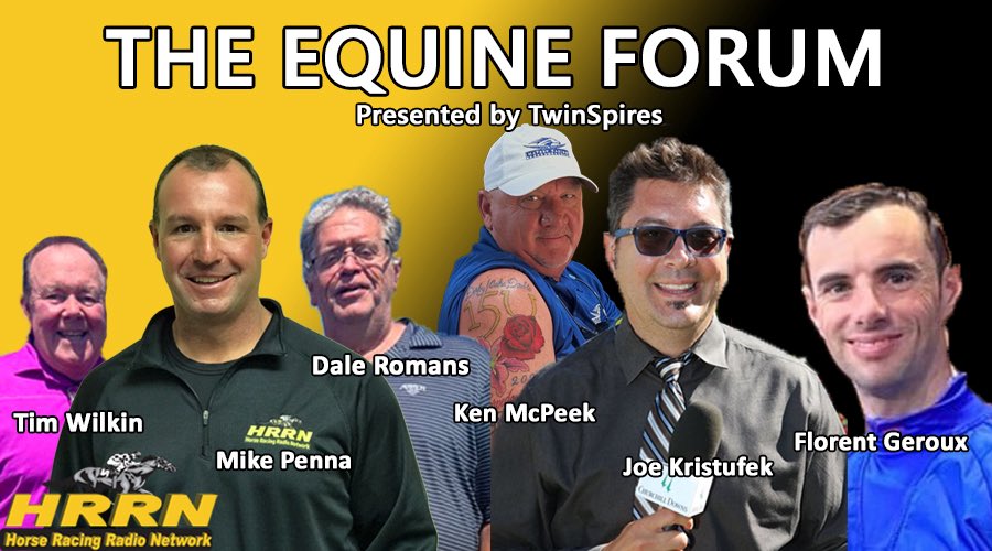 Mike Penna (@hrrnbaron) on Twitter photo The stars shine Sat. morning 8-11am ET <a href="/HRRN/">HRRN</a>
8:15 Road to <a href="/BreedersCup/">Breeders' Cup</a> w/ <a href="/KennyMcPeek/">Kenny McPeek</a>
8:35 <a href="/WoodbineBratt/">Jeff Bratt</a>
9:00 <a href="/flothejock/">Florent Geroux</a>
9:20 Boyd Browning Jr. <a href="/FasigTiptonCo/">Fasig-Tipton</a>
9:40 Kevin Attard <a href="/WoodbineTB/">Woodbine Racetrack</a>
10:00 <a href="/JoeyDaKRacing/">Joe Kristufek</a>
10:20 <a href="/BeckerTrackside/">Kurt Becker</a> Stroll
10:30 <a href="/Romansracing/">Dale Romans</a> <a href="/tjwilkin/">Tim Wilkin</a> The stars shine Sat. morning 8-11am ET <a href="/HRRN/">HRRN</a>
8:15 Road to <a href="/BreedersCup/">Breeders' Cup</a> w/ <a href="/KennyMcPeek/">Kenny McPeek</a>
8:35 <a href="/WoodbineBratt/">Jeff Bratt</a>
9:00 <a href="/flothejock/">Florent Geroux</a>
9:20 Boyd Browning Jr. <a href="/FasigTiptonCo/">Fasig-Tipton</a>
9:40 Kevin Attard <a href="/WoodbineTB/">Woodbine Racetrack</a>
10:00 <a href="/JoeyDaKRacing/">Joe Kristufek</a>
10:20 <a href="/BeckerTrackside/">Kurt Becker</a> Stroll
10:30 <a href="/Romansracing/">Dale Romans</a> <a href="/tjwilkin/">Tim Wilkin</a>