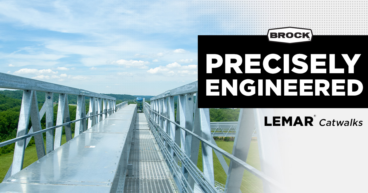 When your operation demands reliable, long-spanning support, Brock delivers with precisely engineered LEMAR®️ Catwalks.

Ready to elevate your system with premium support? Let’s build something BROCK SOLID®️ together.
bit.ly/4jyeGSG
#BrockSolid #GrainHandling #LEMAR