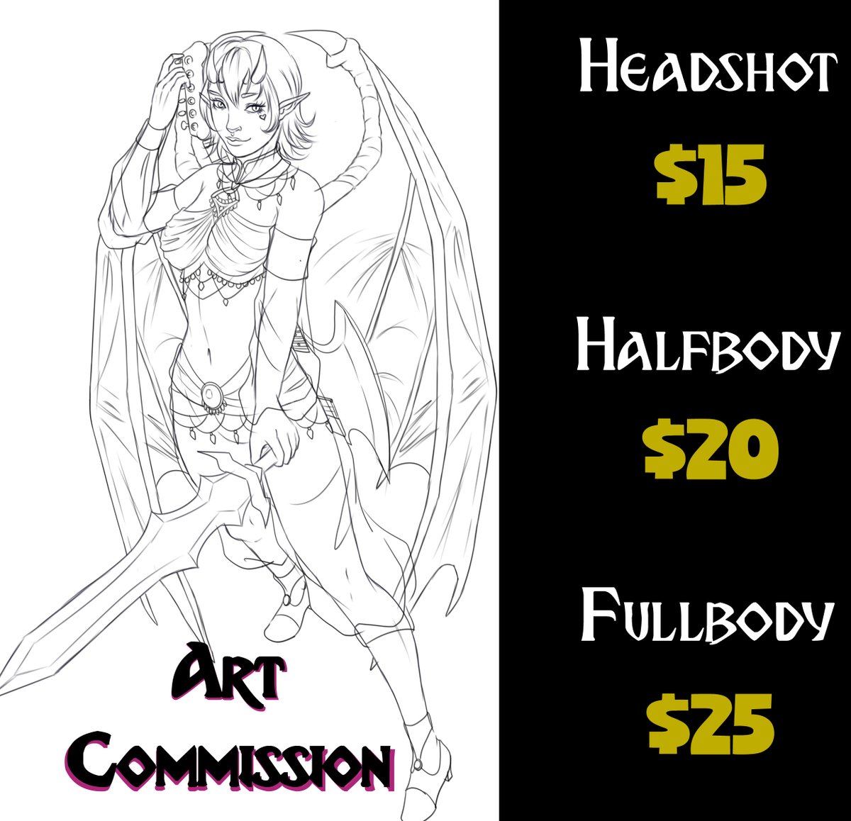 ArtworkCamy's tweet photo. Commss open for the next list!
DM me if you'd like to see your character brought to life in an illustration! https://t.co/cGFXaavoJu