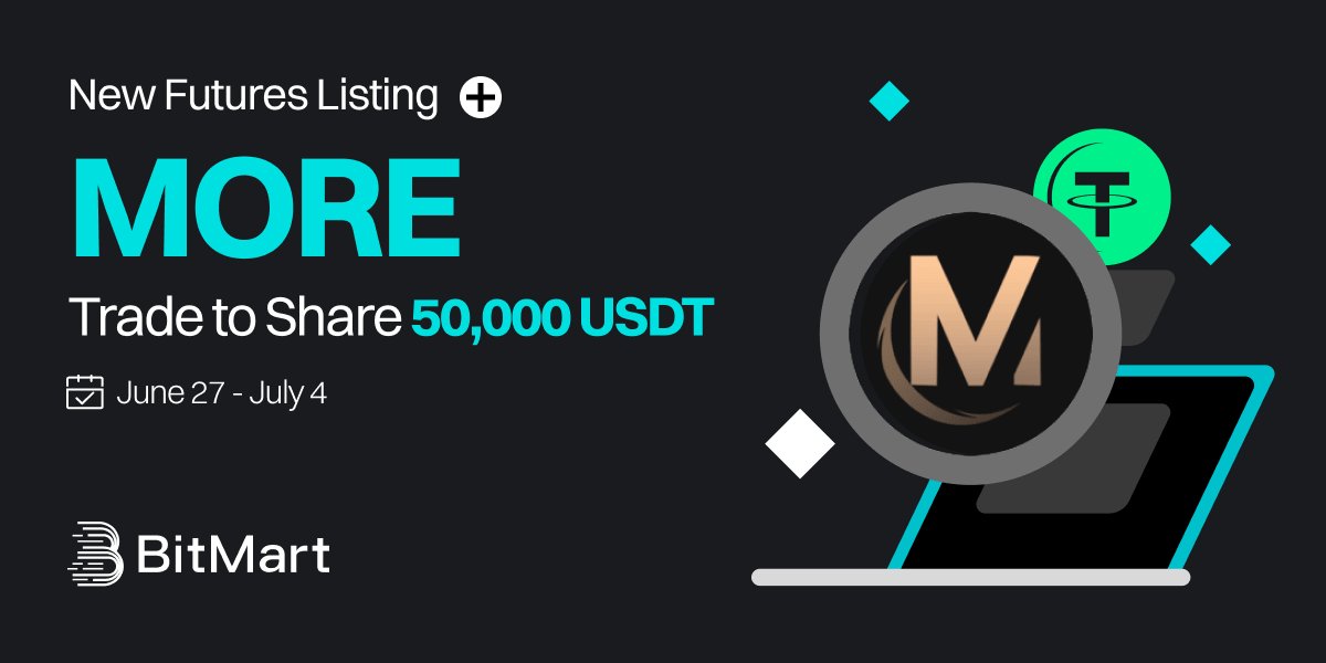 ¡Atención traders! 🚀
¡Gran evento en #BitMart Futures!
No te pierdas la oportunidad de ganar una parte de los 50.000 USDT en premios. Simplemente opera el par MOREUSDT en BitMart Futures y participa.

Es tu momento de potenciar tus ganancias. ¡No dejes que se escape!

👉 Opera
