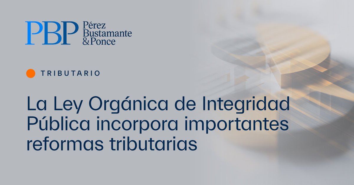 Infórmese sobre los beneficios y obligaciones tributarias derivados de la reciente reforma legal. n9.cl/ub89z6