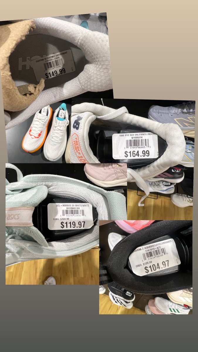 Tried on 12+ pairs and narrowed down to the ones My feet got incredibly aroused by..

Send bday gift cards to DICKS or RoadRunner Sports. 

Send for all 4 + tax.. and be gifted a 90 minute immersion with 30 minutes of social time.. must submit application and pass screening.