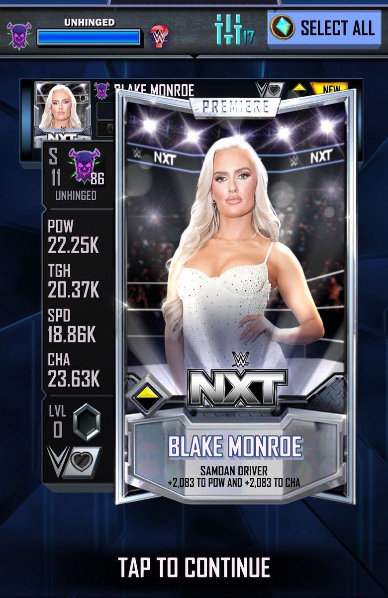 reaudzhas's tweet photo. It’s 2025 and I have a Ma.. I mean Blake Monroe card on WWE SuperCard! Someone pinch me😍

#WWESuperCard #Supercard @BlakeMonroeWWE https://t.co/mAhvmYM3O9