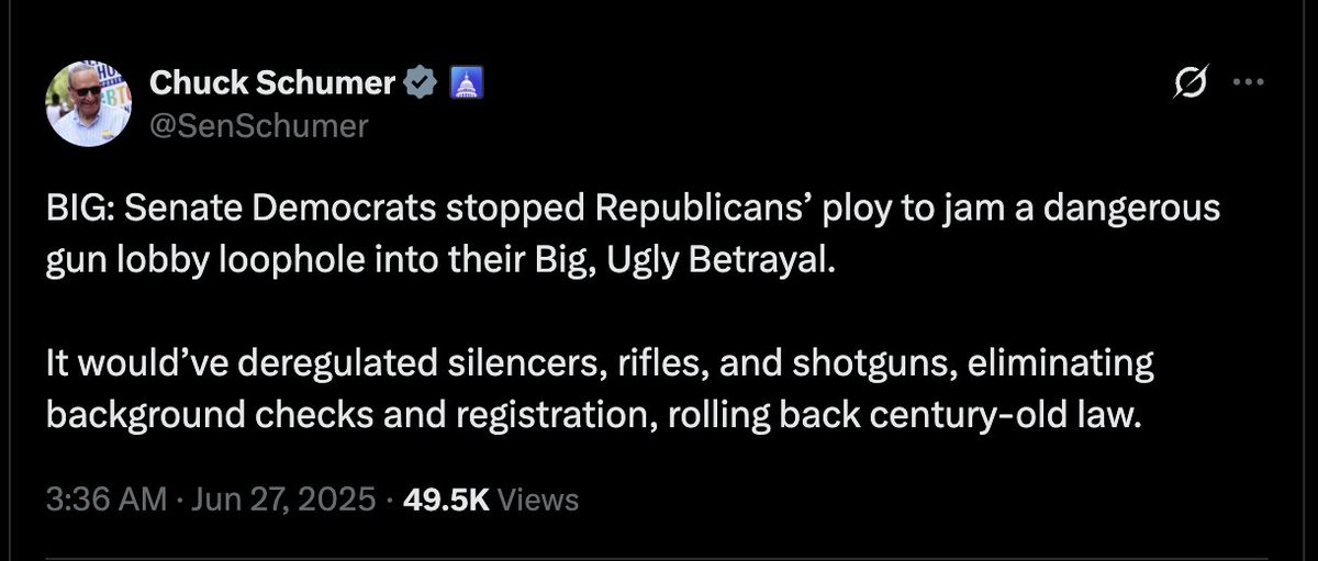 Equality7d2521's tweet image. Chuck Shumer admits that the Senate Parliamentarian acts merely as a partisan arm of the Democrat party.
She can be ignored.