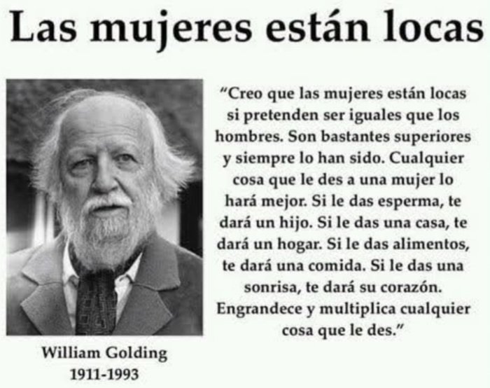 SexxxoSentido's tweet image. Provocadora sentencia de William Golding, quien con ironía describe que las mujeres, en su osada comparación con los hombres, transforman todo con perfección sublime.
Su gran capacidad no se  alza en el pedestal de la rivalidad, sino en la majestuosa quietud de su ser. Guardianas…
