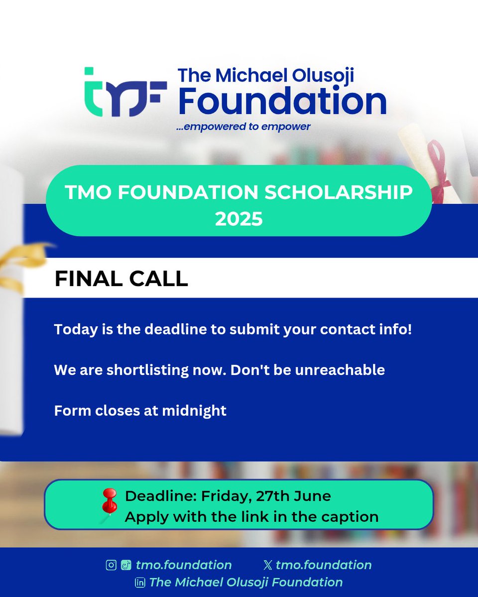 Michael Olusoji Foundation tweet media
