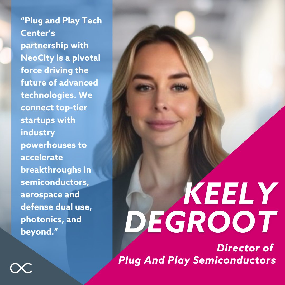 NeoCity FL (@neocityfl) on Twitter photo Meet Keely DeGroot, Director of <a href="/PlugandPlayTC/">Plug and Play Tech Center</a> Semiconductors at NeoCity! Her work cultivates strategic partnerships and delivers impactful, tech-forward solutions at the intersection of creativity, design, and research in <a href="/OsceolaCountyFl/">Osceola County</a>. Meet Keely DeGroot, Director of <a href="/PlugandPlayTC/">Plug and Play Tech Center</a> Semiconductors at NeoCity! Her work cultivates strategic partnerships and delivers impactful, tech-forward solutions at the intersection of creativity, design, and research in <a href="/OsceolaCountyFl/">Osceola County</a>.
