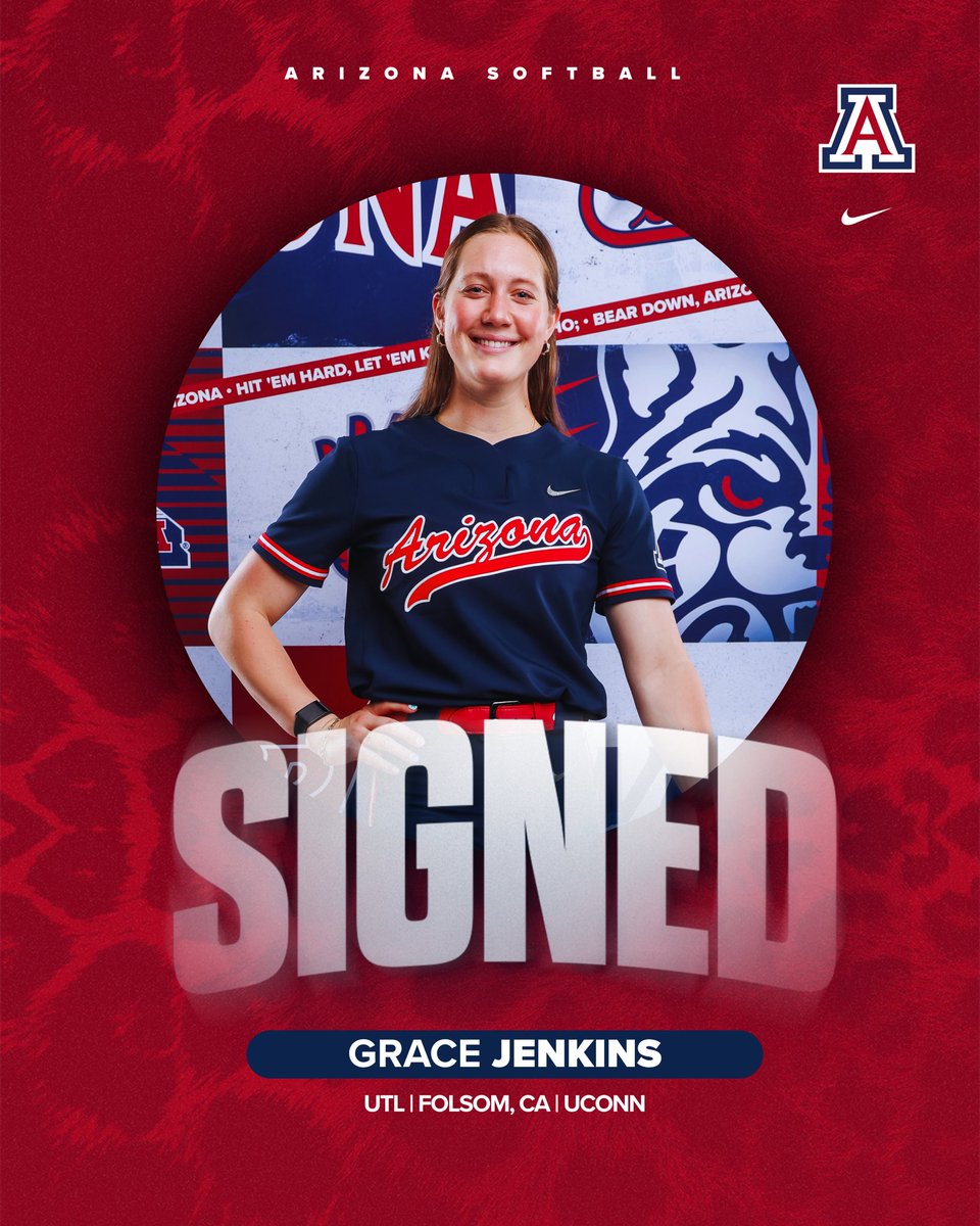 ArizonaSoftball's tweet image. From the Big East to the Big 12!
Welcome to the Wildcat family, Grace!