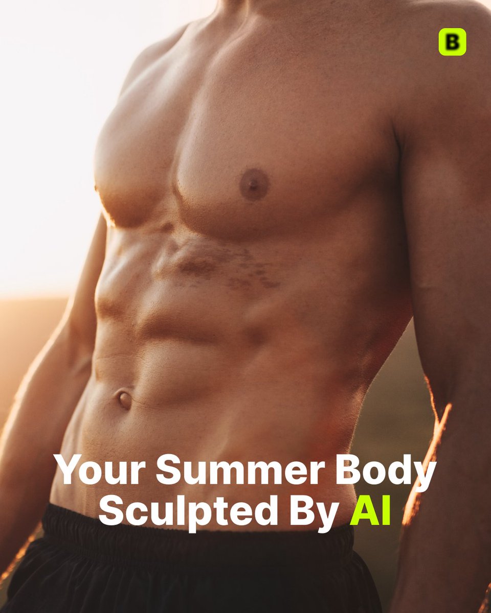BodybyAI's tweet image. This summer’s hottest upgrade?
You—powered by AI.
#SculptedByAI #BodyByAI #SmartIsStrong #TrainWithTech #FutureOfFitness