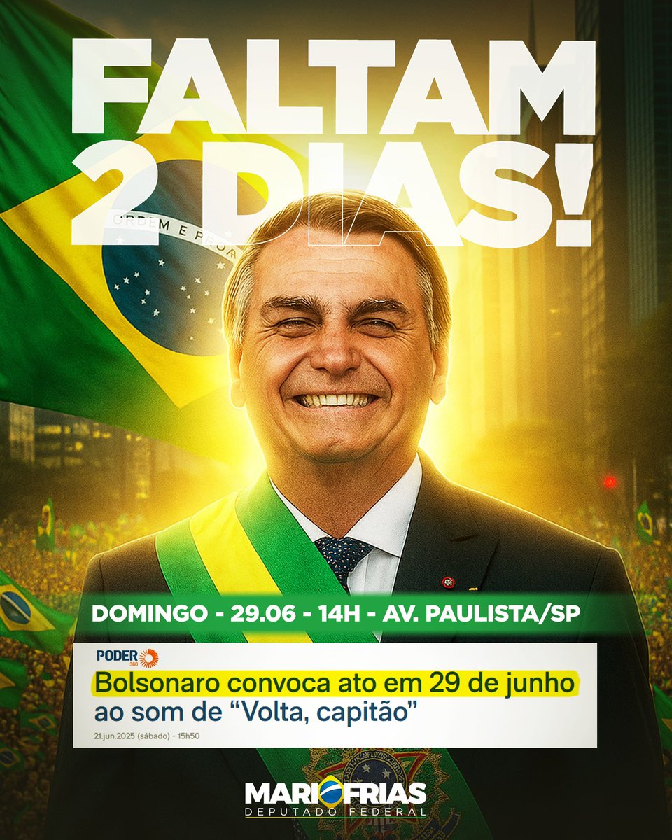 Não vamos desistir de lutar pelo Brasil!