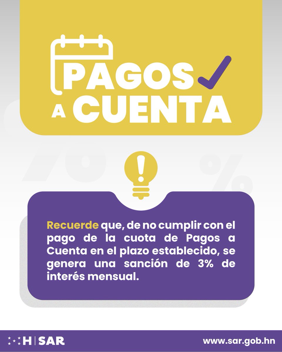 🚨 ¡Tiene hasta el 30 de junio para cumplir con su próximo pago!  

Pagar su cuota de Pagos a Cuenta es muy sencillo. 
Ingrese a nuestra Oficina Virtual, seleccione su impuesto y realice su pago en minutos.  

¡Cumpla con anticipación y evite sanciones! 

📷Acceda a toda la