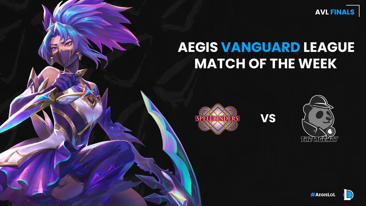 Aegis Esports (@aegisesportsgg) on Twitter photo AVL Grand-Finals are tonight! Make sure to tune it at 7PM ET and see which team is crowned our first ever AVL Champions!
βοΈ: <a href="/spellbinderslol/">SpellBinders Esports</a> vs. The Agency
ποΈ: <a href="/Moosecasts/">Mooseπ³οΈβπ</a> and Jack
πΉ: @IcefireideCasts
β¬οΈ LINK BELOW β¬οΈ AVL Grand-Finals are tonight! Make sure to tune it at 7PM ET and see which team is crowned our first ever AVL Champions!
βοΈ: <a href="/spellbinderslol/">SpellBinders Esports</a> vs. The Agency
ποΈ: <a href="/Moosecasts/">Mooseπ³οΈβπ</a> and Jack
πΉ: @IcefireideCasts
β¬οΈ LINK BELOW β¬οΈ