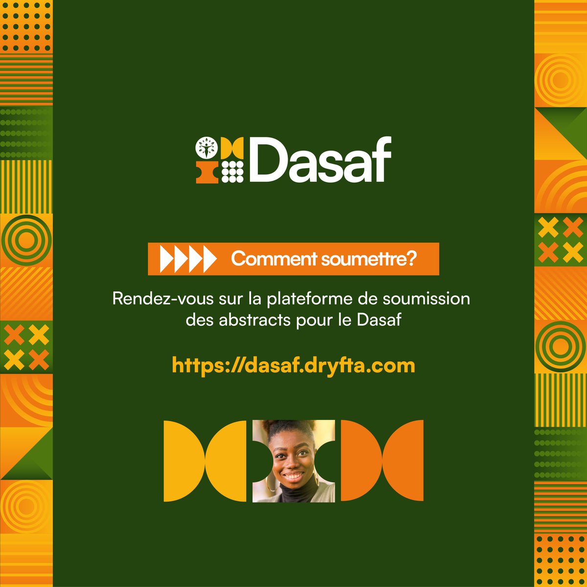 La plateforme de réception des abstracts est ouverte pour le #Dasaf2025 ☑️

⚠️ Deadline: 16 juillet 2025
🔗 dasaf.dryfta.com

#Dasaf2 #AutonomieCorporelle
#MouvementODAS #DSSR #AutonomieCorporelle #AvortementSécurisé #AfriqueFrancophone