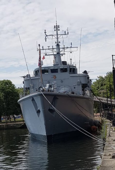 Croeso <a href="/HMSLedbury/">HMS Ledbury</a>. In Cardiff for the weekend, Reservists <a href="/HMSCambria/">HMS Cambria</a> are looking forward to visiting the Mine Counter Measure vessel for training to support their future courses and RNR careers. <a href="/RNReserve/">Royal Naval Reserve</a> <a href="/RNinWales/">Royal Navy in Wales Cymru</a> <a href="/RFCAforWales/">RFCA for Wales</a>