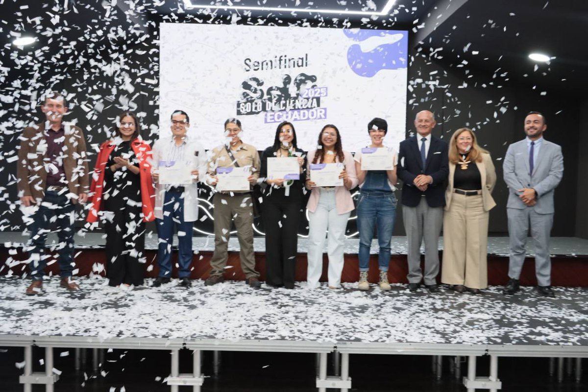 ¡Felicidades! #SoloDeCienciaEc ya eligió a sus 5 finalistas:
🏅 Sara Cifuentes 
🏅 Josselyn Olmos 
🏅 Johanna Naranjo 
🏅 Washington Lomas
🏅 Moisés Mora

Después de una jornada llena de emoción, estos talentos avanzan a la FINAL NACIONAL, que se realizará el 19 de septiembre.