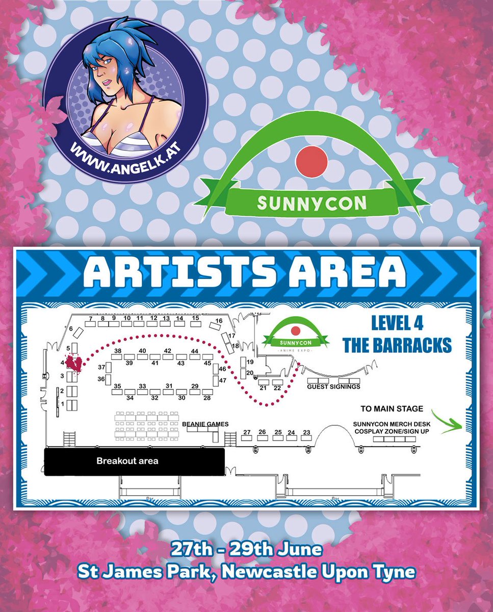 t_iii's tweet photo. Join us in #ArtistAlley at #SunnyCon this weekend on Level 4 Table 4!

New books, keychains, stickers, tote bags, and more! I'm also taking part in the Ribbon Rally - free with any £5+ spend! https://t.co/Upu6wxIIrE
