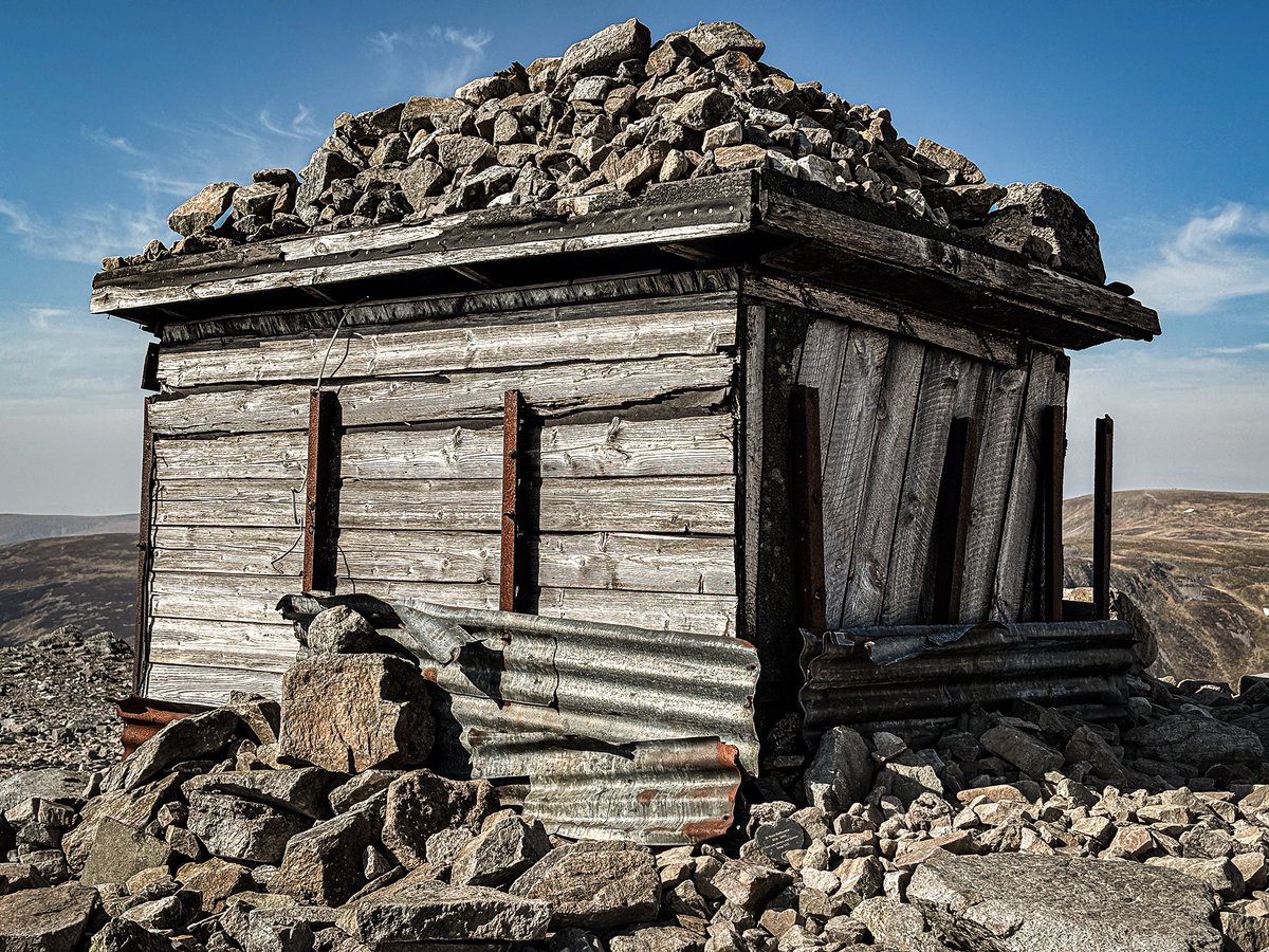 I have heard my favourite rickety hut has finally gone from the Munro after all these years :( 
I’ll need to go and check soon …. It was obviously still there when I filmed the wedding video on this weeks adventure but seems it now gone :(
