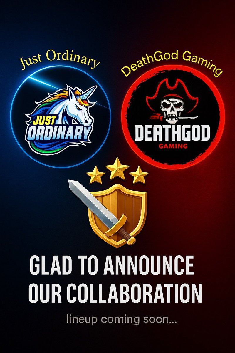 DeathGod Gaming (@screwerofficial) on Twitter photo 📢 📣 🤝
Here we are 🫶🏻 passionate and dedicated <a href="/ClashofClans/">Clash of Clans</a> <a href="/CoCEsports/">Clash of Clans Esports</a>
“Every moment is a new beginning “
#clashofclans
#cocworldqualifiers 📢 📣 🤝
Here we are 🫶🏻 passionate and dedicated <a href="/ClashofClans/">Clash of Clans</a> <a href="/CoCEsports/">Clash of Clans Esports</a>
“Every moment is a new beginning “
#clashofclans
#cocworldqualifiers