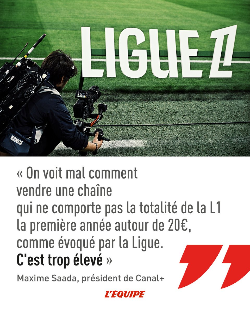 Maxime Saada constate l'impossibilité de s'entendre avec LFP Média : l.lequipe.fr/lVj