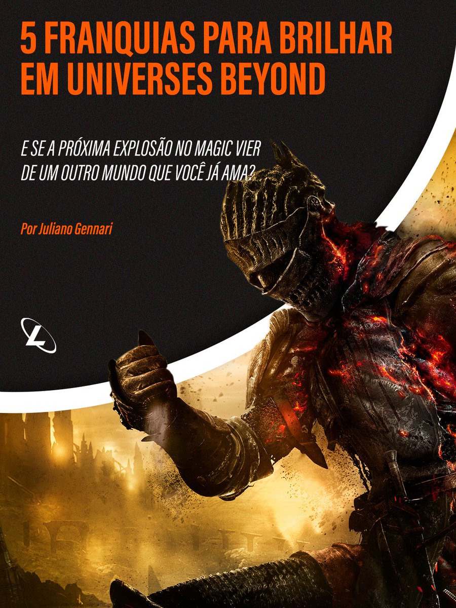 5 Franquias que Podem Brilhar em Universes Beyond – E se a próxima explosão no Magic vier de um outro mundo que você já ama? Por <a href="/Juliano_Bolts/">Juliano Gennari</a> 

lig.ae/I8F7O2

#MagicTheGathering #MTGxFinalFantasy #MTGArena