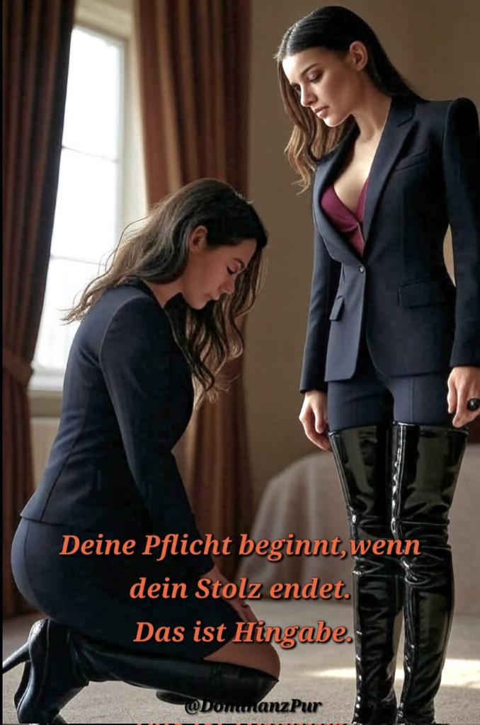 Ein Freitagabend in Freiheit?
Nichts für dich.

Deine Bestimmung liegt im Dienst.

Femdom 
#FrivolerFreitag #FemdomControl