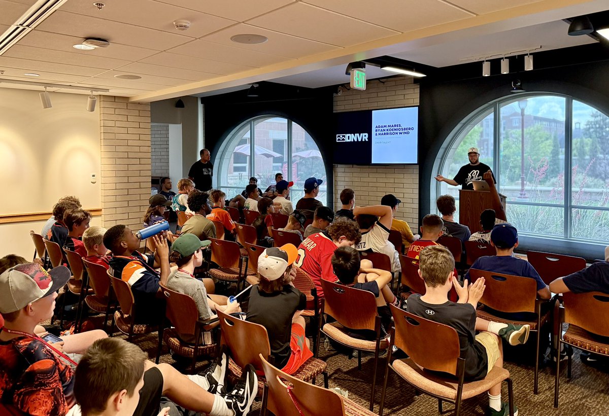 Had the amazing opportunity to speak at the Denver “Play By Play” Sports Broadcasting Camp today. 

Special to see a bunch of sports-obsessed kids getting such an early start on getting into this industry. 

I love how the new era of sports media provides so many more paths to