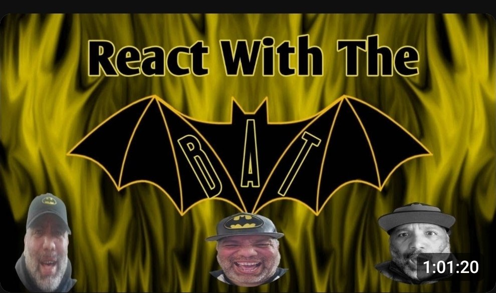 Hey my Batrican family who ready for React with the Bat tonight at 8pm CST