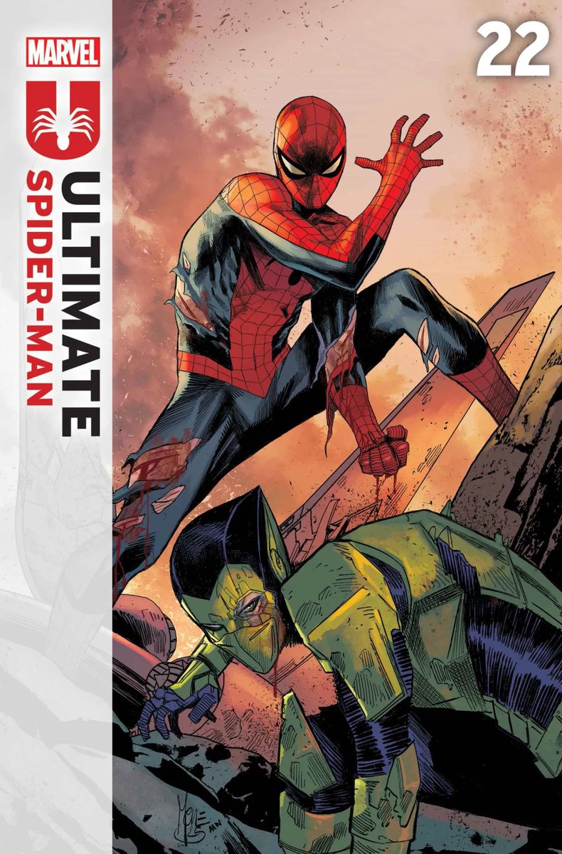 Ultimate Spider-Man 22 Cover. #Marvel #UltimateSpiderMan #MarcoChecchetto #MattWilson #cover #comics #comicbooks #SpiderMan