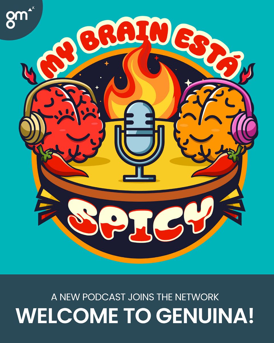 We are very happy that a new podcast is joining the family: My Brain Está Spicy 🌶️

Don’t miss any episode. Available on podcast platforms. 🎙️ 

#latinpodcasters #podcasts #GenuinaMedia #spotify
