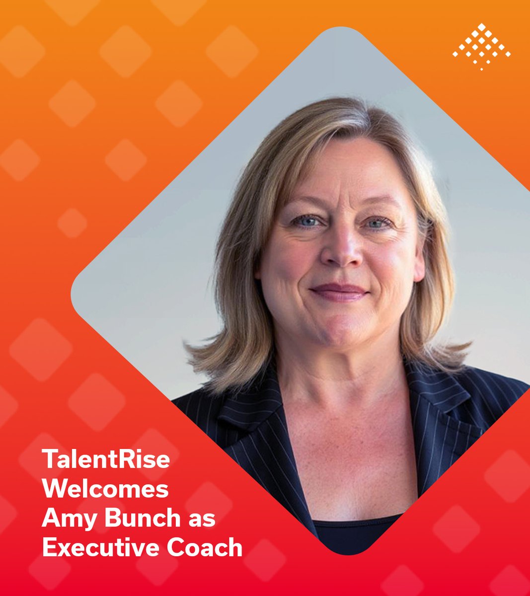 Blog link: tinyurl.com/yhpmxzth

Our team is excited to announce that Amy Bunch has joined the TalentRise team as an Executive Coach. With nearly 30 years of experience in organizational leadership and strategic change, Amy brings an impressive track record of success.