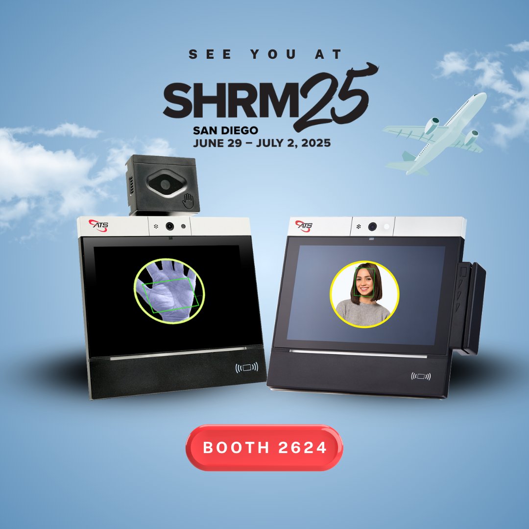 accu_time's tweet image. Our ATS team is gearing up for SHRM in San Diego! 

We’re excited to give attendees a hands-on look at our stride80 time clock—an innovative Android-based solution that seamlessly integrates with HCM and ERP platforms. Swing by booth 2624 to get an in-person demo!