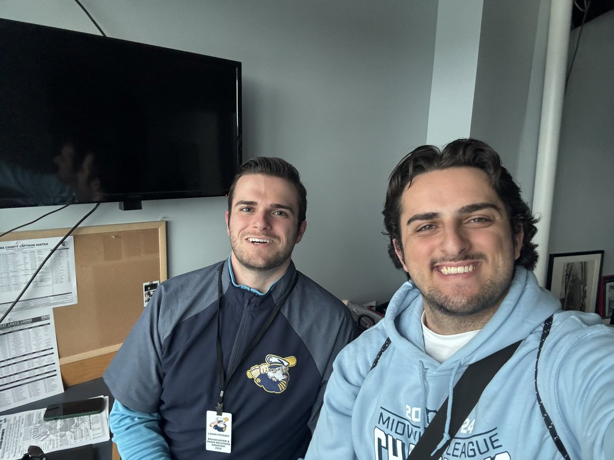 LukePotosky's tweet image. Catch @loganpotosky and I on the air as @lccaptains host @wmwhitecaps. ⚾️
Broadcast starts just before 7pm on MiLB TV & Bally Live. 🎥