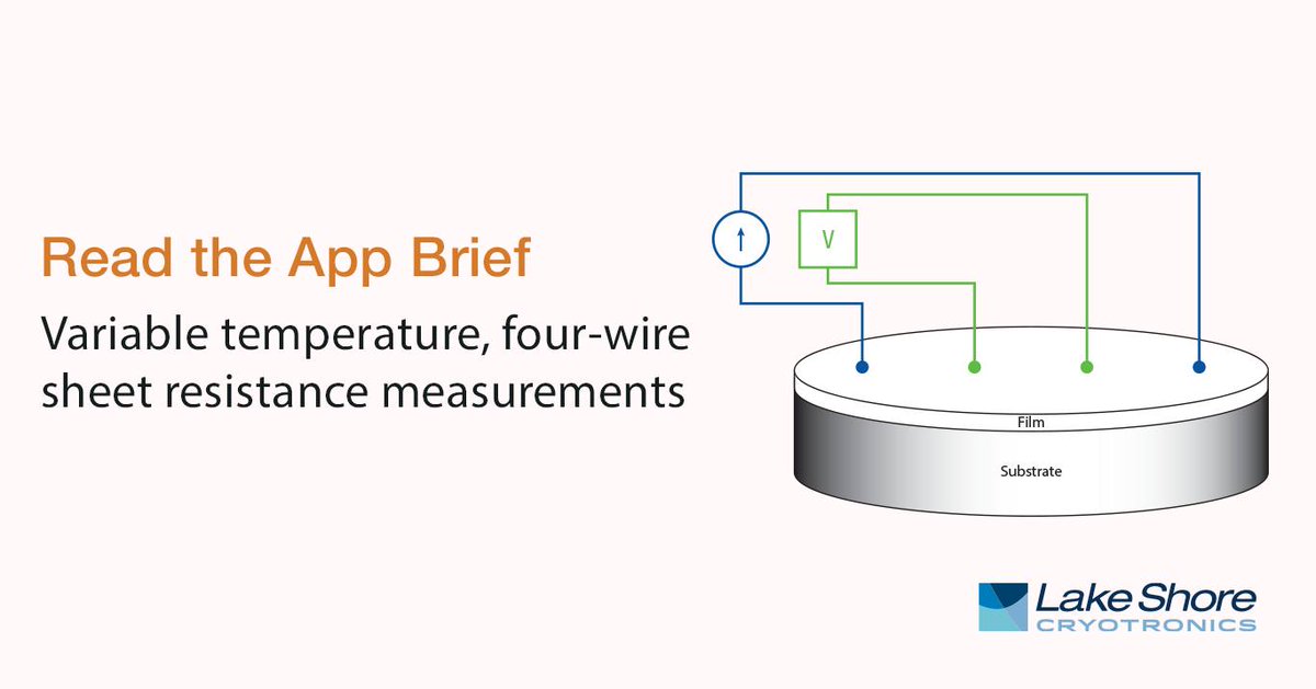Read the Application Brief about #SheetResistance measurements at variable temperatures using our CRX-4K probe station, M81-SSM synchronous source measure system, &amp; MeasureLINK™ software used to monitor temperature &amp; remove thermoelectric voltage offsets. hubs.li/Q02Dhm8v0