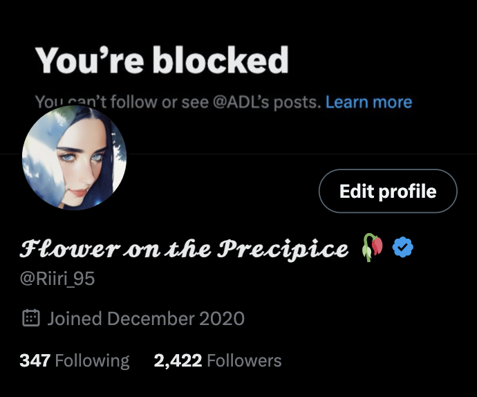 Holy shit, I got my main account back!! 😭

If you followed me here recently, make sure to follow <a href="/Riiri_95/">𝓕𝓵𝓸𝔀𝓮𝓻 𝓸𝓷 𝓽𝓱𝓮 𝓟𝓻𝓮𝓬𝓲𝓹𝓲𝓬𝓮 🥀</a> as well!