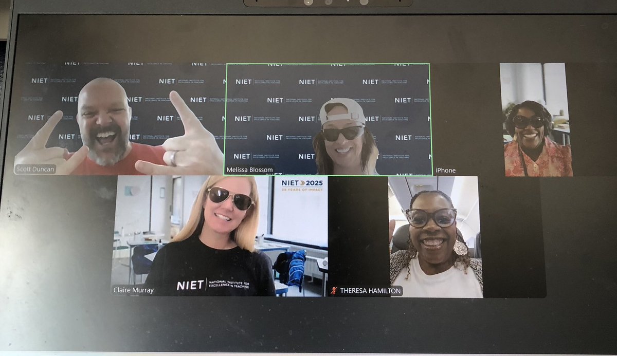ππππΎπππΆ π΅ππππππ (@melissaablossom) on Twitter photo The Silver Standard Team is blasting through the <a href="/NIETteach/">National Institute for Excellence in Teaching</a> summer challenge setting the bar high for our fellow NIET competitors. Today we rocked out to our summer playlist to wrap up our meeting. <a href="/SavageTad/">Tad Savage</a> <a href="/clairesmurray/">Claire Murray</a> <a href="/TheresaHamiton/">TDHam08</a> <a href="/MsDanijanay/">Danielle Chretien</a> <a href="/_lydiastevenson/">β¨Mrs. Stevensonβ¨</a>
#NIET2025 The Silver Standard Team is blasting through the <a href="/NIETteach/">National Institute for Excellence in Teaching</a> summer challenge setting the bar high for our fellow NIET competitors. Today we rocked out to our summer playlist to wrap up our meeting. <a href="/SavageTad/">Tad Savage</a> <a href="/clairesmurray/">Claire Murray</a> <a href="/TheresaHamiton/">TDHam08</a> <a href="/MsDanijanay/">Danielle Chretien</a> <a href="/_lydiastevenson/">β¨Mrs. Stevensonβ¨</a>
#NIET2025