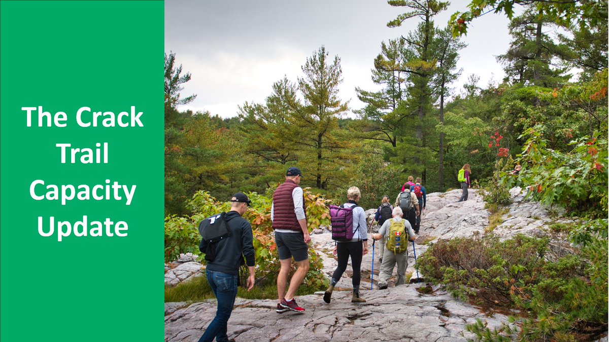 The Crack Trail Capacity Update:

Saturday, June 28: 60% sold
Sunday, June 29: 95% sold
Monday, June 30: 30% sold
Tuesday, July 1: 30% sold

To guarantee your access a reservation is required. 
Reserve online up to 5 days in advance at: bit.ly/4ck7CWB