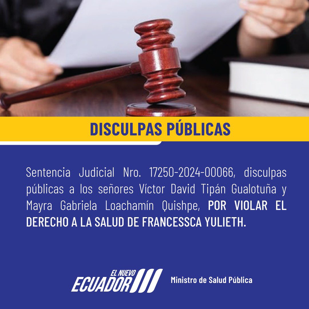 🔍 Conoce la Sentencia Judicial Nro. 17250-2024-00066.

Consulta el documento íntegro aquí ➡️ bit.ly/3TeX7fP