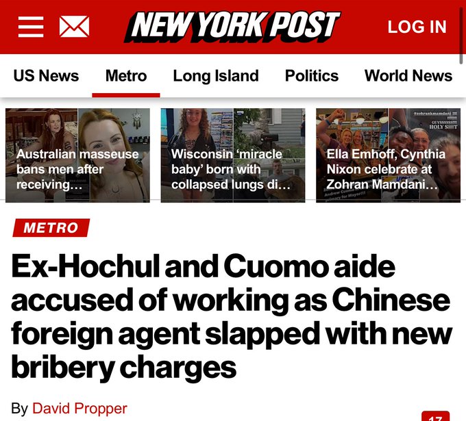 🚨💥 联邦调查局局长 卡什·帕特尔（Kash Patel）揭露Linda Sun（孙雯）危害民众生命安全的腐败行为：

“在美国人民封锁在家、急需防护装备（PPE）的时候，Linda Sun 和 Chris Hu 却大发国难财 —— 有迹象显示，他们在为中共利益服务的同时，将巨额资金装入自己口袋。”

🇺🇸