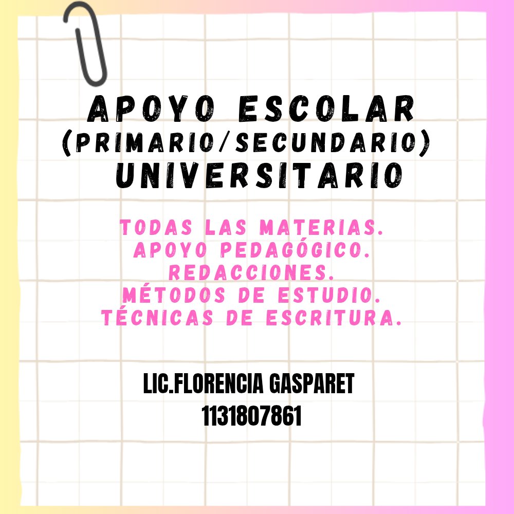 florgasparet's tweet photo. Busco laburo urgente y además tengo un emprendimiento de clases particulares.
Si me reposteas o compras una rifa, me das una mano enorme, se que es fin de mes...todo me ayuda.🫶
Gasparetflorencia es mi alias.
Gracias 🙂 💚🫂 https://t.co/I2Gn9ugSl0