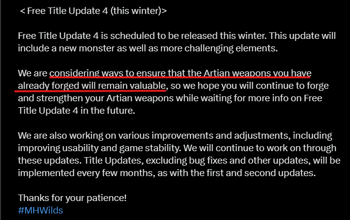 Or... hear me out... we consider ways for us to recycle these tin cans instead. #MHWilds