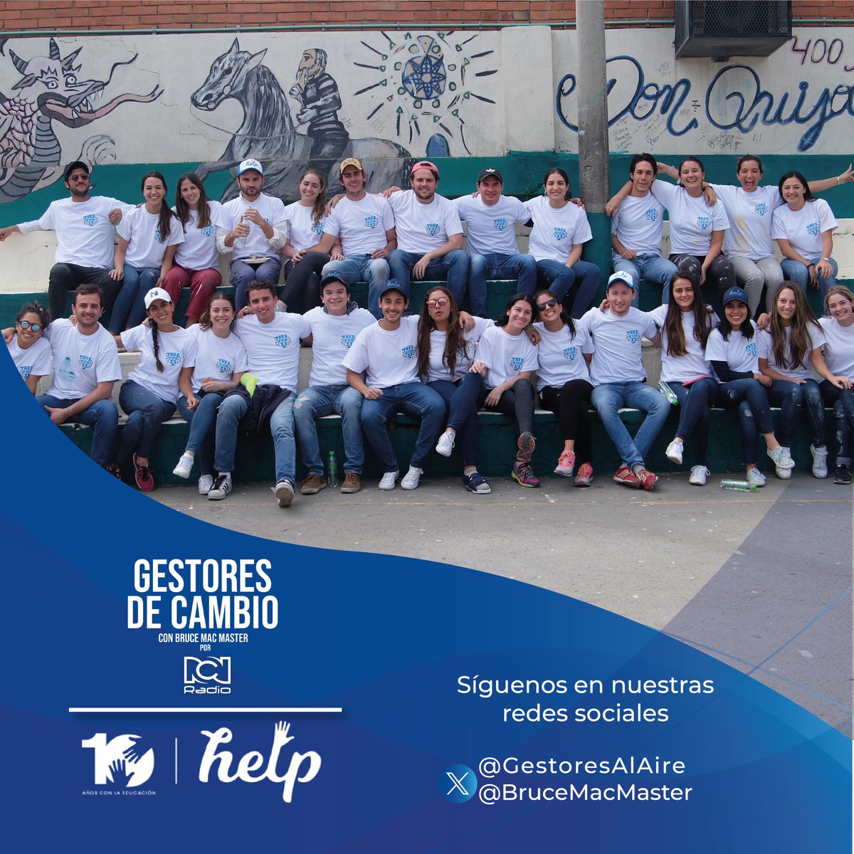 🌐 ¿Quieres apoyar o necesitas ayuda? En la web oficial de la Fundación Help encuentras toda la información para donar o postularte como estudiante. 📲 Explora las campañas activas en fundacionhelp.org y sintonízanos en #GestoresDeCambio por <a href="/RCNRadio/">RCN Radio</a> con <a href="/BruceMacMaster/">Bruce Mac Master</a>.
