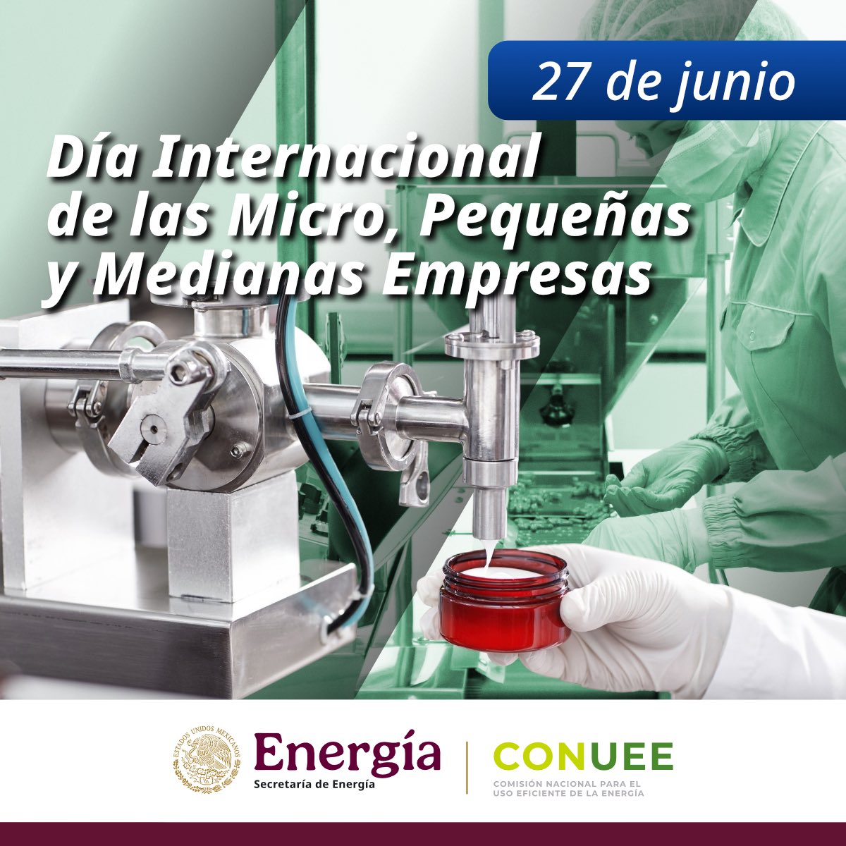 Hoy reconocemos a las #MiPyMEs, motor de empleo, innovación y desarrollo local. En la #Conuee las acompañamos para que incorporen medidas de eficiencia energética que impulsen su productividad y competitividad.

🌍⚡ #DíaDeLasMiPyMEs #EficienciaEnergética