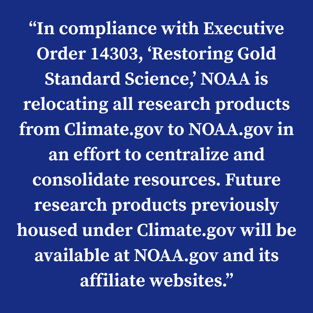 NOAAClimate's tweet image. Our final updates have been posted to the Climate.gov website, and this will be our final post to our social media channels.