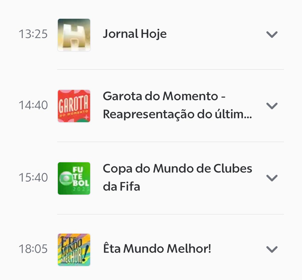 Globo vai reprisar o último capítulo de #GarotaDoMomento na segunda-feira no lugar de #HistóriaDeAmor. Não haverá a exibição de #AViagem também. Já a estreia de #EtaMundoMelhor está agendada para 18h05.