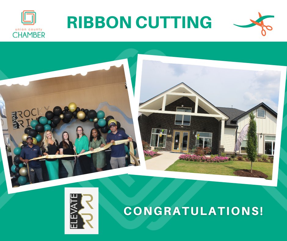 Congratulations on the Ribbon Cutting, Elevate Rocky River!  From modern finishes to spacious layouts, this pet-friendly apartment homes community offer the perfect blend of style and comfort. Check them out at 3702 Signature Ln. Monroe, NC 28110.