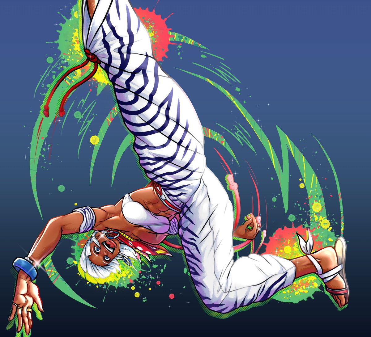 Wanted to make an entry for last year's art contest, but never got to unfortunately. I don't think this'll win at all lol, but it was very fun to draw.

A few hangups on her pants folds, but I'm overall happy with this