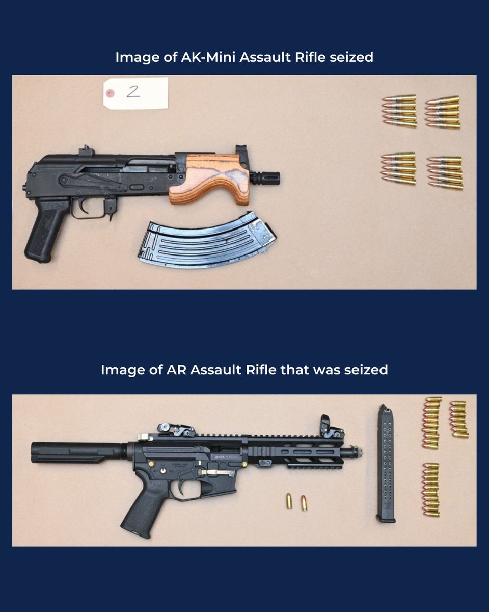 All three youth arrested were already out on bail for previous firearm offences.

An AK-47, an AR-style rifle, handguns, extended mags. All in a stolen vehicle that fled from police.

How many chances do they get before someone else pays the price?

#TorontoDeservesBetter