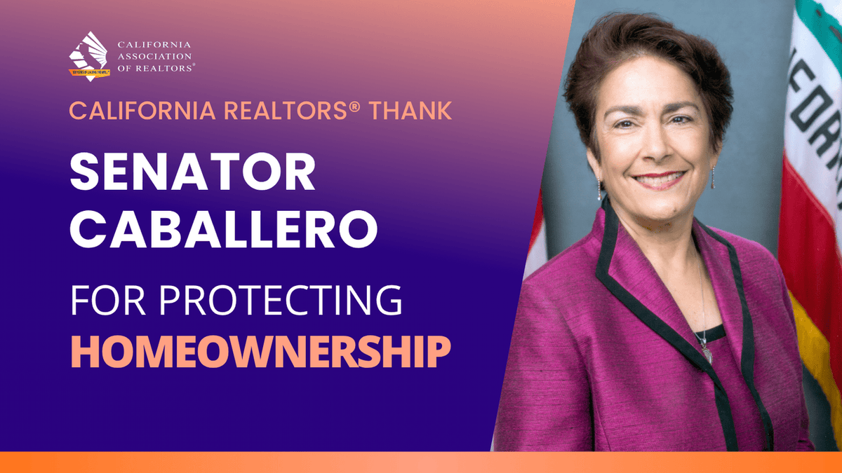 C.A.R. Gov Affairs (@cargovaffairs) on Twitter photo .<a href="/CAREALTORS/">CA ASSN OF REALTORS®</a> thank <a href="/CASenCaballero/">Anna Caballero</a> for protecting homeownership by voting YES on SB 448. .<a href="/CAREALTORS/">CA ASSN OF REALTORS®</a> thank <a href="/CASenCaballero/">Anna Caballero</a> for protecting homeownership by voting YES on SB 448.