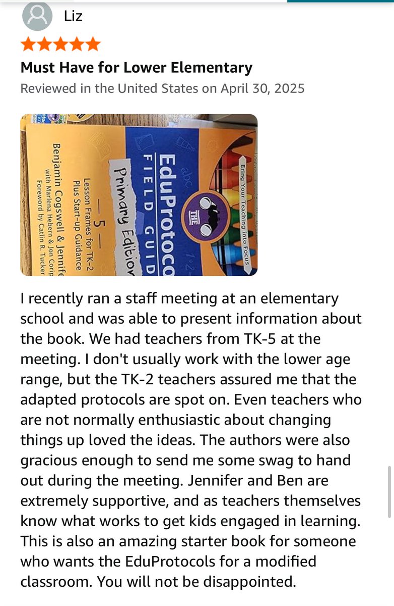 Wow! Gotta LOVE a 5 star review like this! Get your copy here: tinyurl.com/primaryamazon