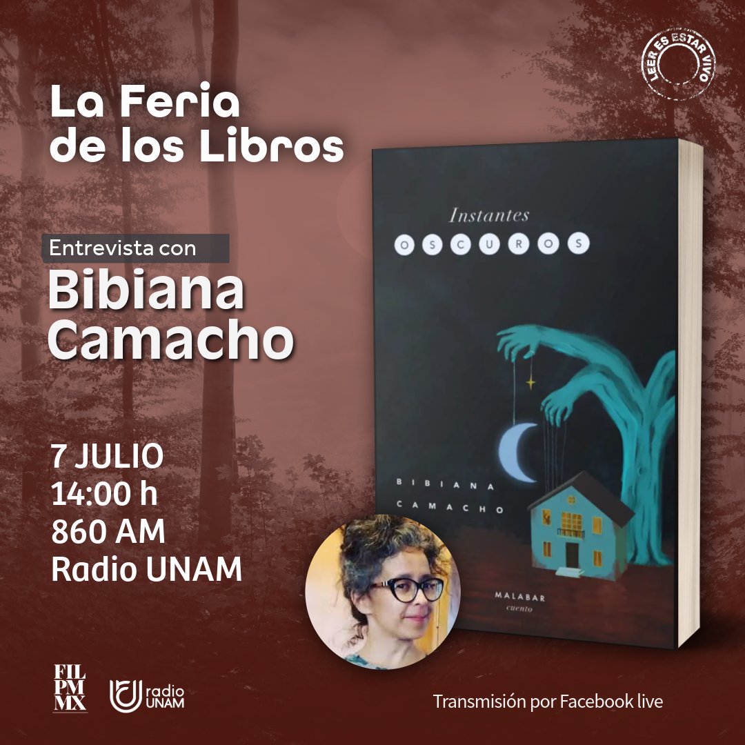 ¡Por si te lo perdiste! Revive la charla que tivimos con Bibiana Camacho sobre su libro "Instantes oscuros", publicado por <a href="/malabar_ed/">Malabar Editorial</a>.

Encuentra el programa completo aquí: facebook.com/LaFeriadelosli…

#LeerEsEstarVivo #Literatura